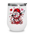Valentines Baseball Toddler Boys Kids Dabbing Baseball Drip Wine Tumbler Valentines Baseball Toddler Boys Kids Dabbing Baseball Drip Wine Tumbler