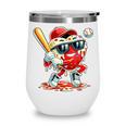 Valentines Day Heart Baseball Drip Ice Cream Boys Kids Men Wine Tumbler Valentines Day Heart Baseball Drip Ice Cream Boys Kids Men Wine Tumbler