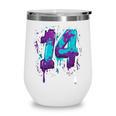 Vintage Baseball 14 Number Wine Tumbler Vintage Baseball 14 Number Wine Tumbler