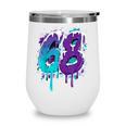 Vintage Baseball 68 Number Wine Tumbler