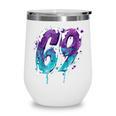 Vintage Baseball 69 Number Wine Tumbler Vintage Baseball 69 Number Wine Tumbler
