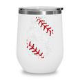 Vintage Baseball 8 Jersey Number 8 Wine Tumbler Vintage Baseball 8 Jersey Number 8 Wine Tumbler