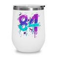Vintage Baseball 84 Number Wine Tumbler Vintage Baseball 84 Number Wine Tumbler