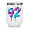 Vintage Baseball 92 Number Wine Tumbler