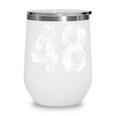 Vintage Baseball Number 48 Jersey Player Uniform Wine Tumbler Vintage Baseball Number 48 Jersey Player Uniform Wine Tumbler