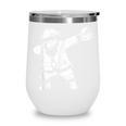 Vintage Dabbing Santa Christmas Baseball Xmas Costume Wine Tumbler Vintage Dabbing Santa Christmas Baseball Xmas Costume Wine Tumbler