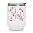 Vintage Distressed Baseball Number 34 Jersey Player Uniform Wine Tumbler Vintage Distressed Baseball Number 34 Jersey Player Uniform Wine Tumbler