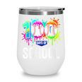 Women's 100 Days Of School Dripping Baseball Boys Kids Teacher Wine Tumbler Women's 100 Days Of School Dripping Baseball Boys Kids Teacher Wine Tumbler