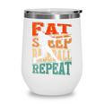 Women's Eat Sleep Baseball Repeat Vintage Player Sport Lover Retro Wine Tumbler Women's Eat Sleep Baseball Repeat Vintage Player Sport Lover Retro Wine Tumbler