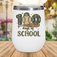 100 Days Of School Baseball Camo Boys Kids 100th Day Wine Tumbler