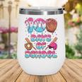 100 Days Of School Baseball Donut Dripping Teacher Boys Kids Wine Tumbler