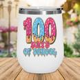 100 Days Of School Baseball Drip 100th Day Of School Wine Tumbler 100 Days Of School Baseball Drip 100th Day Of School Wine Tumbler