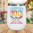 100 Days Of School Baseball Drip 100 Days Boy Girl Kids Wine Tumbler 100 Days Of School Baseball Drip 100 Days Boy Girl Kids Wine Tumbler