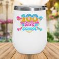 100 Days Of School Baseball Drip Ice Cream Costume Teachers Wine Tumbler