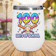 100 Days Of School Baseball Ice Cream Drip Kids Boys Teacher Wine Tumbler