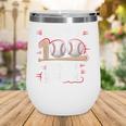 100 Days Of School Baseball Theme Kids Teens Boys 100th Day Wine Tumbler