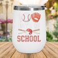 100 Days Of School Baseball Player Teacher Student Wine Tumbler