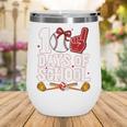 100 Days Of School Cute Bow Baseball Boy Girl Teacher Wine Tumbler