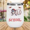 100 Days Of School Dabbing Baseball Hit Student Kids Boys Wine Tumbler 100 Days Of School Dabbing Baseball Hit Student Kids Boys Wine Tumbler
