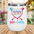 100 Days Of School Ice Cream Drip Baseball 100 Days Smarter Wine Tumbler 100 Days Of School Ice Cream Drip Baseball 100 Days Smarter Wine Tumbler