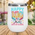 100 Days Of School Kids Baseball Drip 100th Day Of School Wine Tumbler