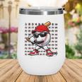 100 Days Of School Retro Baseball Sport For Boys Teachers Wine Tumbler