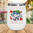 100 Days Smarter Baseball 100 Days Of School Boy Girl Kid Wine Tumbler