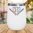 12th Birthday Baseball Ice Cream Drip 12 Years Old Boy Kids Wine Tumbler