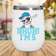 5th Birthday Dabbing Baseball Boys Bruh I'm 5 Year Old Wine Tumbler