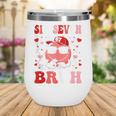 6 7 Bruh Six Seven Valentine Heart Baseball Wine Tumbler