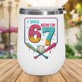 I Was 6 Now Im 7 Ice Cream Drip Baseball For Men Women Kids Wine Tumbler I Was 6 Now Im 7 Ice Cream Drip Baseball For Men Women Kids Wine Tumbler