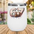 6 7 Six Seven American Baseball Graphic Wine Tumbler 6 7 Six Seven American Baseball Graphic Wine Tumbler
