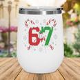 67 Baseball Christmas Candy Cane Snowflake Holiday Sports Wine Tumbler