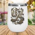 67 Baseball Six Seven Baseball 6 7 Kids Boys Girls Wine Tumbler