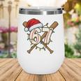 67 Baseball Xmas Lights Santa Hat Holiday Wine Tumbler 67 Baseball Xmas Lights Santa Hat Holiday Wine Tumbler
