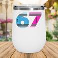 67 Crayon Cool Baseball Crayon 6 7 67 Wine Tumbler