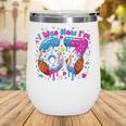 7th Birthday I Was 6 Now I'm 7 Baseball Ice Cream Drip Wine Tumbler