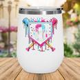 8th Birthday Boys Baseball Ice Cream Drip Boys Baseball Wine Tumbler 8th Birthday Boys Baseball Ice Cream Drip Boys Baseball Wine Tumbler