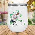9th Birthday Baseball Birthday Party 9th Birthday Boy Wine Tumbler