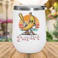 Bananas Baseball Sunset Retro Fruit Sports Boys Kids Men Premium Tri-Blend Wine Tumbler