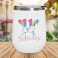 Baseball 11 Year Old Ice Cream Drip 11th Birthday Boys Wine Tumbler Baseball 11 Year Old Ice Cream Drip 11th Birthday Boys Wine Tumbler