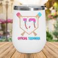 Baseball 13 Year Ice Cream Drip 13th Bday Official Teenager Wine Tumbler