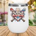 Baseball 2026 Ice Cream Drip Bats For Boys Birthday Graphic Wine Tumbler Baseball 2026 Ice Cream Drip Bats For Boys Birthday Graphic Wine Tumbler