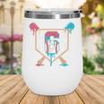 Baseball 6 Year Old Ice Cream Drip 6th Birthday Boys Player Wine Tumbler Baseball 6 Year Old Ice Cream Drip 6th Birthday Boys Player Wine Tumbler