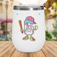 Baseball 6th Birthday Boy Ice Cream Drip Bruh I'm 6 Year Old Wine Tumbler Baseball 6th Birthday Boy Ice Cream Drip Bruh I'm 6 Year Old Wine Tumbler