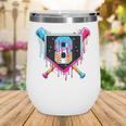 Baseball 8 Year Old Boy Ice Cream Drip 8th Birthday Player Wine Tumbler Baseball 8 Year Old Boy Ice Cream Drip 8th Birthday Player Wine Tumbler