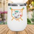 Baseball 8 Year Old Ice Cream Drip 8th Birthday Boy Number 8 Wine Tumbler Baseball 8 Year Old Ice Cream Drip 8th Birthday Boy Number 8 Wine Tumbler