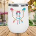 Baseball 8 Year Old Ice Cream Drip 8th Birthday Boys Player Wine Tumbler