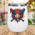 Baseball 8 Year Old Splash Drip 8th Birthday Boy Number 8 Wine Tumbler Baseball 8 Year Old Splash Drip 8th Birthday Boy Number 8 Wine Tumbler