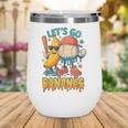 Baseball Banana Sports Drip Art For Kids Wine Tumbler Baseball Banana Sports Drip Art For Kids Wine Tumbler